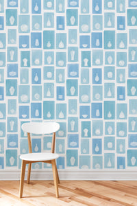 Colleen Wallpaper / Blue